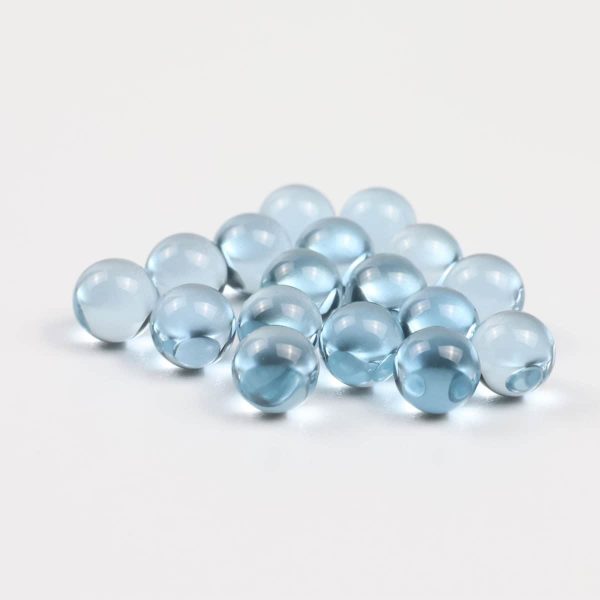 Sapphire Terp Pearls Light Blue 5mm 6mm 2pcs with Titanium Jar - Image 6