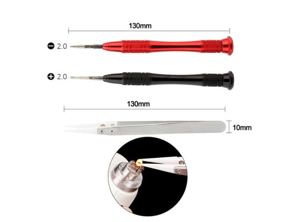 DIY E-Cigarette Tool Kit Coil Jig Ceramic Tweezers Pliers Heat Wire Ohm Tester - Image 5