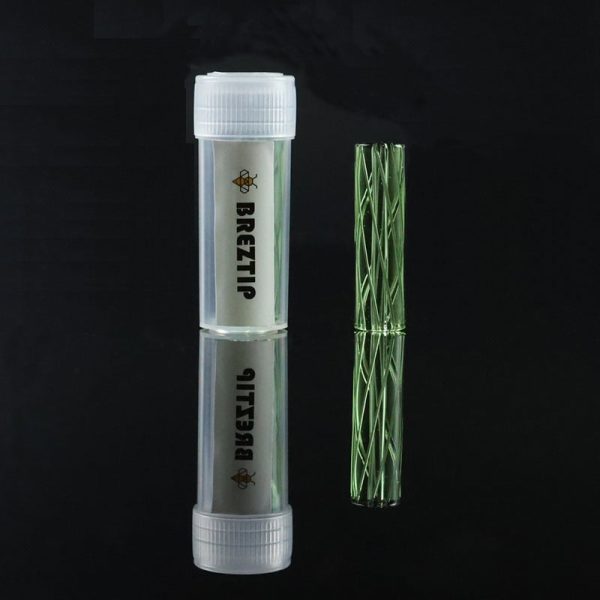 JCVAP BrezTip Superior Glass Filter RipTip Style Green Size10mm - Image 2