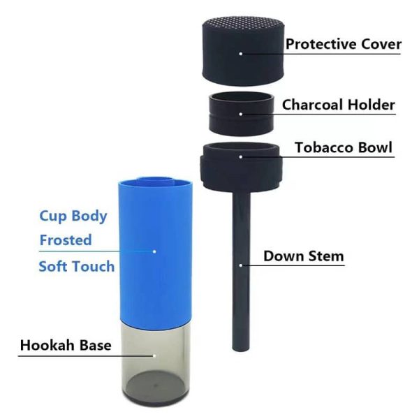 Portable Whip Hookah Set For Car Outdoors Traveling - Image 2