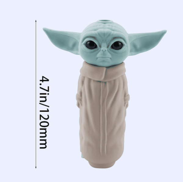 Baby Yoda silicone smoking pipe - Image 2