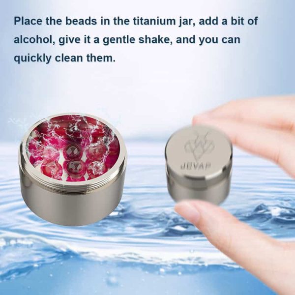 JCVAP Authentic Ruby Terp Pearls 6 pcs for Dab with Titanium Rio Jar - Image 2