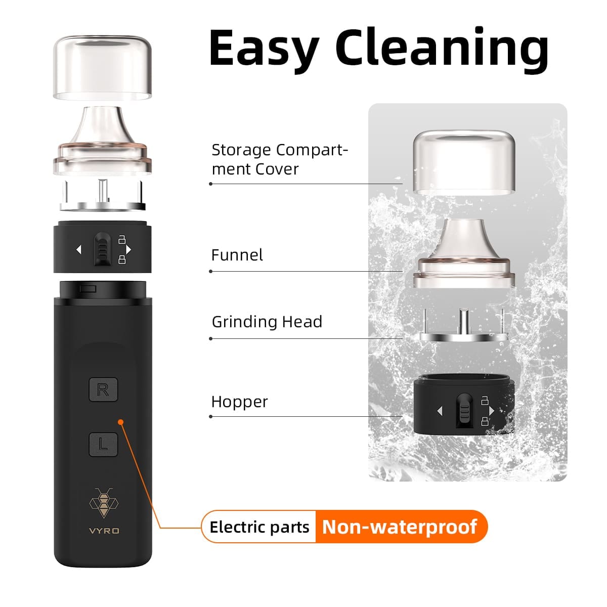 JCVAP VYRO Best Electric Herb Grinder