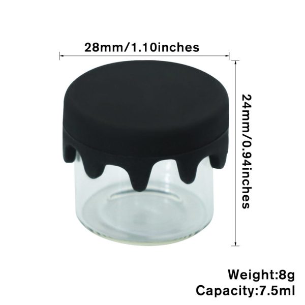 Silicone Wax Glass Container