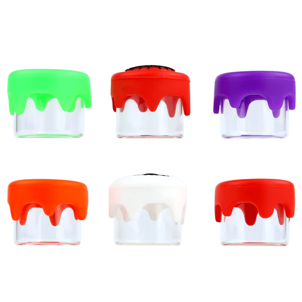 Silicone Wax Glass Container